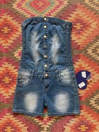 Tutina Corsa / Bustino Denim Miss Bonbon Nuova