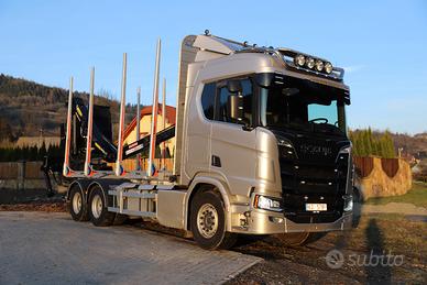 Scania R650 LEGNAME Gru forestale Epsilon M12Z