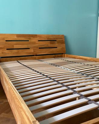 Struttura letto OLKSER JYSK con doghe IKEA