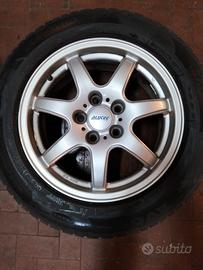 CERCHI IN LEGA R16 5 FORI  - COMPLETE DI GOMME