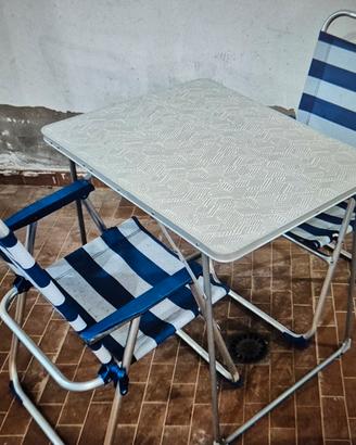 Tavolo e sedie x Camper/Girdino/Campeggio