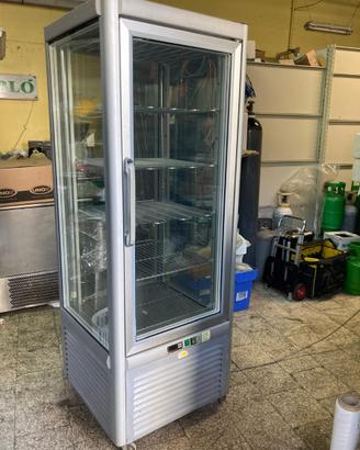 Vetrina espositrice verticale cong. 4 lati vetro