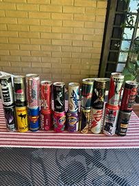 Lattine da collezione energy drink ecc