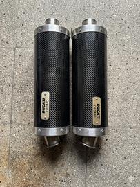 Coppia Scarichi MIVV OVAL CARBON universali