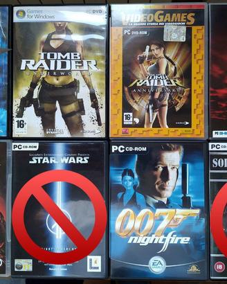 GIOCHI PC CD/DVD ROM VINTAGE E ORIGINALI.