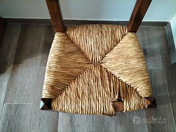 4 sedie legno massello