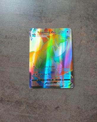 2020 Pokemon Salamence VMAX 194/189 Full Art Rainb