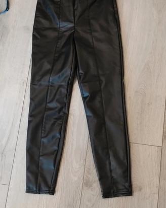 leggins simil ecopelle  nuovi con cartellino 