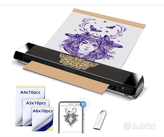 Stampante Termica per Stencil Tatuaggi Bluetooth