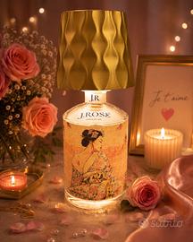Lampada artigianale da tavolo jrose gin