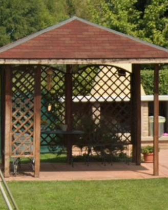 Gazebo in legno 3x3