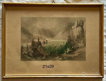 Coppia di litografie