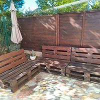 Divano angolare da giardino