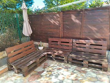 Divano angolare da giardino