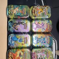 Set mini tin evoluzioni prismatiche pokemon sv8.5