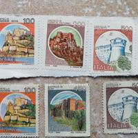 📌FRANCOBOLLI ITALIANI LIRE I CASTELLI D'ITALIA