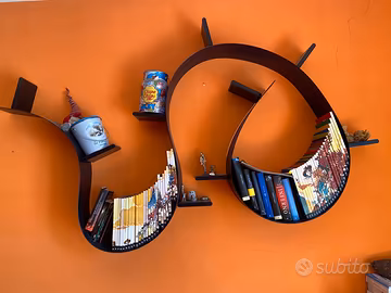 libreria mensola bookworm kartell
