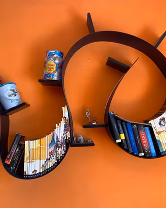 libreria mensola bookworm kartell
