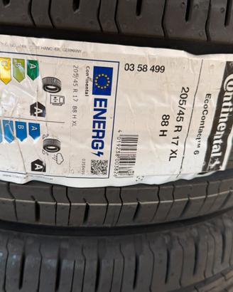 4 PNEUMATICI CONTINENTAL 205/45 R17