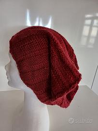 scaldacollo/fascia capelli fatto a mano misto lana