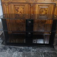 Mobiletto per TV cristallo nero