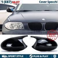 CALOTTE SPECCHIETTI Bmw Serie 1 E87 Nero Lucido