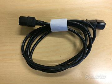 Cavo PC - Tipo VDE C13/C14 - Lunghezza 180 cm.