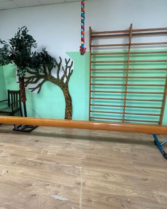 Trave di Equilibrio in Legno per Ginnastica