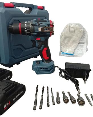 Trapano a batteria a percussione motore Brushless 