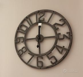 Orologio da parete in metallo industrial