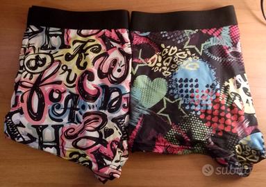 2 boxer da uomo a fantasia colorata 