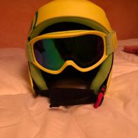 Casco Sci + Mascherina Neon Bimbo