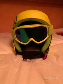 Casco Sci + Mascherina Neon Bimbo