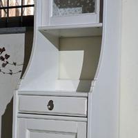 Mobile bagno IKEA serie Flären bianco con vetro