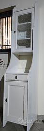 Mobile bagno IKEA serie Flären bianco con vetro