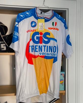 Maglia ciclismo stile vintage gelati Gis Trentino 
