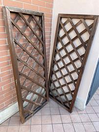 Grigliati in legno realizzati a mano 57,5x146,5