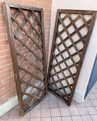 Grigliati in legno realizzati a mano 57,5x146,5