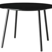 Tavolo vetro tondo nero