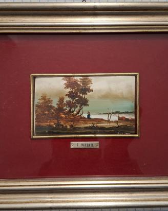 Quadro Riproduzione Paesaggio Bucolico 22 x 27 cm