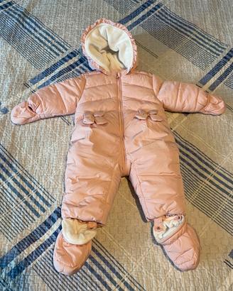 Prénatal Tuta neve bimba rosa