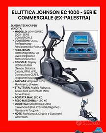 Modello: Johnson EC 1000 - Serie Commerciale