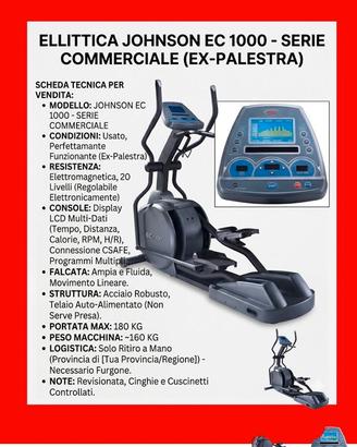Modello: Johnson EC 1000 - Serie Commerciale