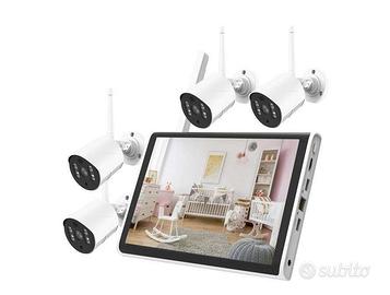 Kit Telecamere Videosorveglianza Nvr 4 Canali Senz
