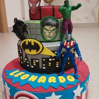 Torta scenografica Avengers Supereroi 