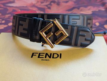Cintura Fendi originale nuova pelle vitello FF 