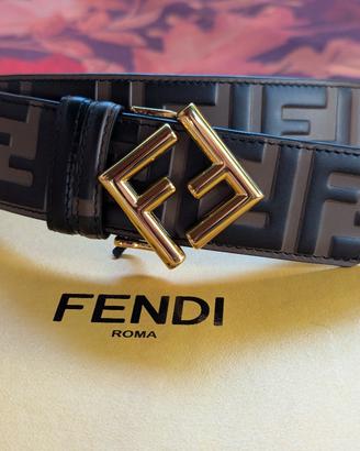 Cintura Fendi originale nuova pelle vitello FF 