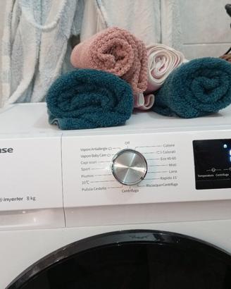 Lavatrice Hisense 8kg Slim – Motore Inverter & Vap