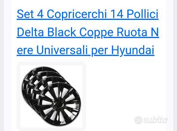 Copricerchi da 14 pollici Universali Hyundai