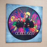 Vinile 33 giri a quadro omaggio ai Coldplay 